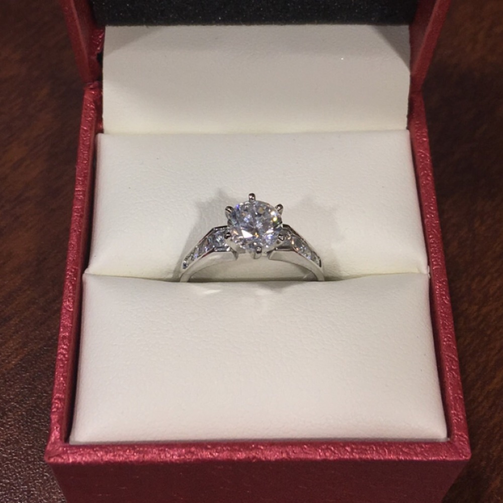 Cubic Zirconia Sterling Silver Ring
